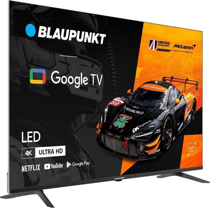 Actual product image Blaupunkt TV 55UGC5500S 55 4K Ultra HD DLED Google TV Wi-Fi Bluetooth Black (12000 mAh)
