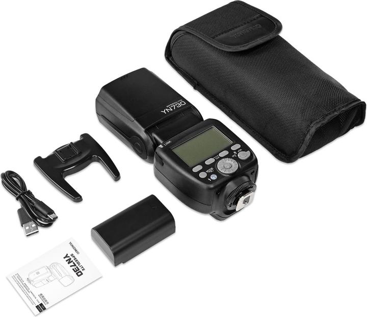 Actual product image Yongnuo YN730 Universal Speedlite (Fujifilm, Panasonic, Sony, Nikon, Canon)
