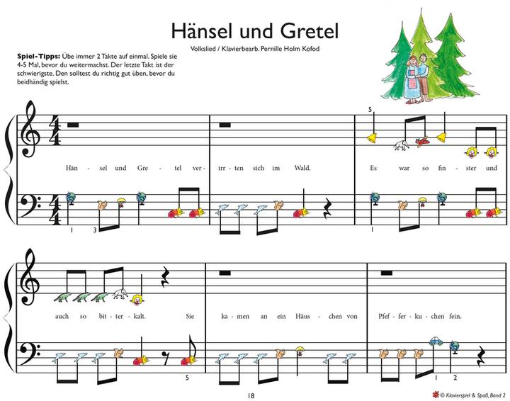 Produktbild Klavierspiel & Spass. Band 02 (Deutsch, Pernille Holm Kofod, Nina Ehrhart, Karin Bienz, Sandra Schoeller Olsen, 2016)