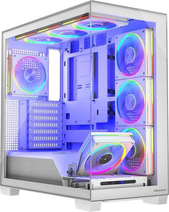 Produktbild Modecom Computergehäuse VOLCANO STELLAR ARGB MIDI 8F (ATX, mATX, Mini-ITX)