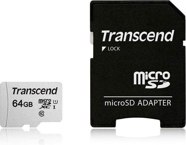 Actual product image Transcend USD300S (64 GB, microSDXC, U1, UHS-I)