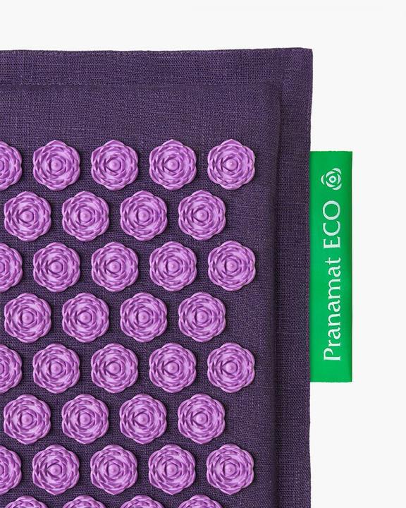 Actual product image Pranamat ECO massage set mat + cushion + mini mat dark purple