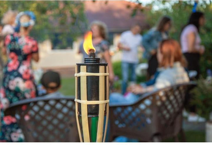 Actual product image Esschert Design Bamboo torch, set of 3