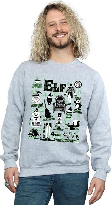 Produktbild Elf Infographic Poster Sweatshirt (XL)