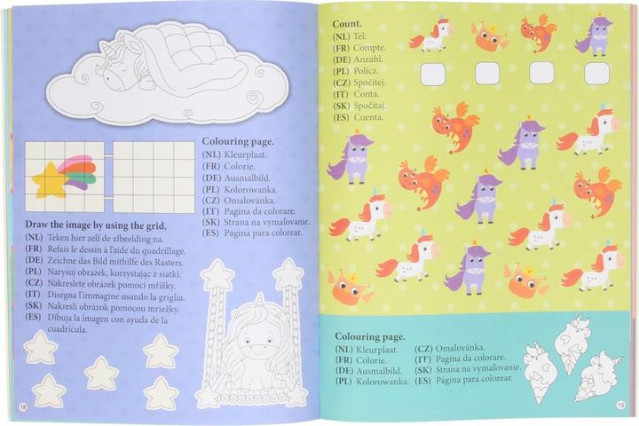 Actual product image Wins Holland Activity book - Unicorn