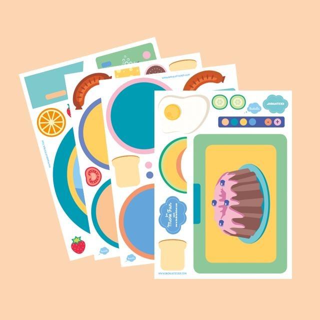 Actual product image CreaDiva Badala sticker sheet - Kitchen