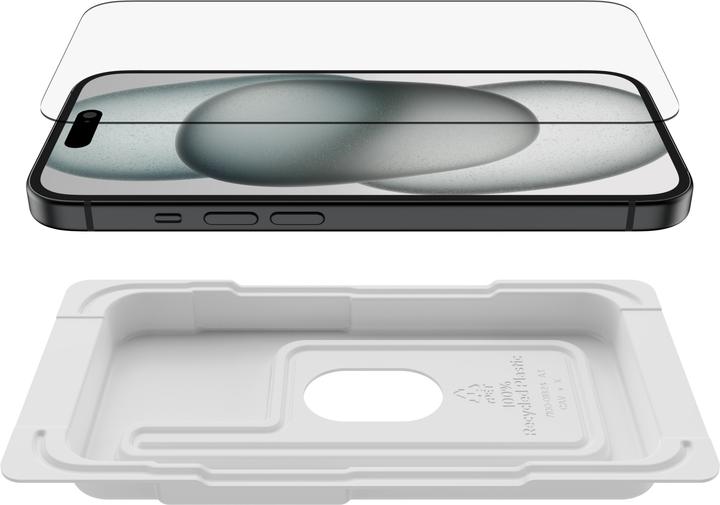 Immagine prodotto Belkin ScreenForce Pro UltraGlass2 (1 Pezzo/i, Apple iPhone 14 Pro, Apple iPhone 15)
