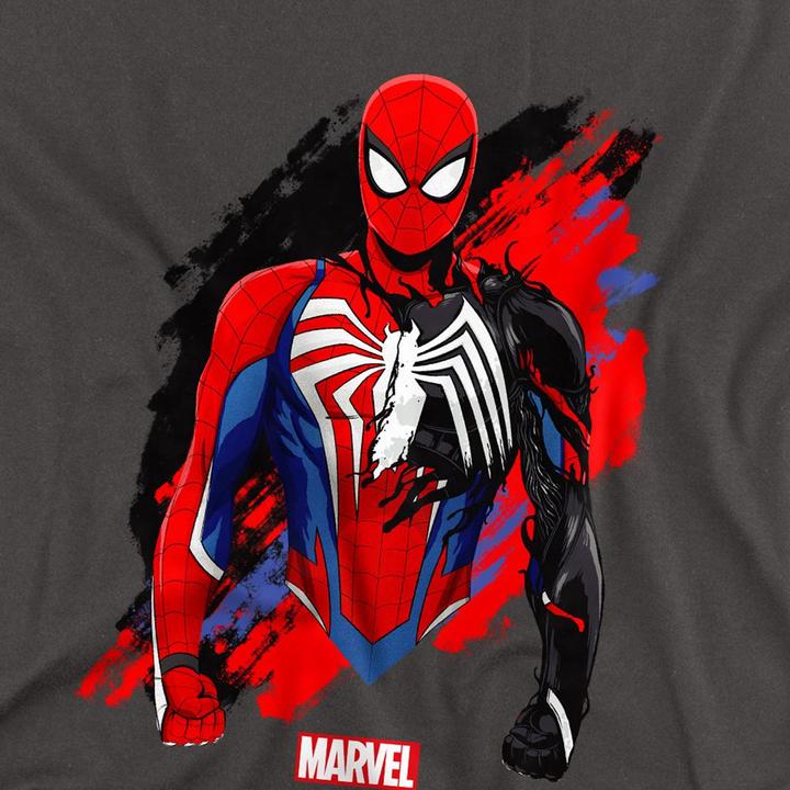 Actual product image Spiderman Unisex Adult Symbiote T-Shirt (S)