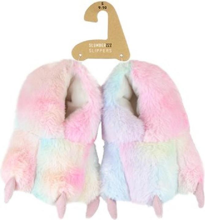 Image du produit Slumberzzz Chaussons à griffes super doux pour enfants/enfants en forme de licorne et de pastel (31)