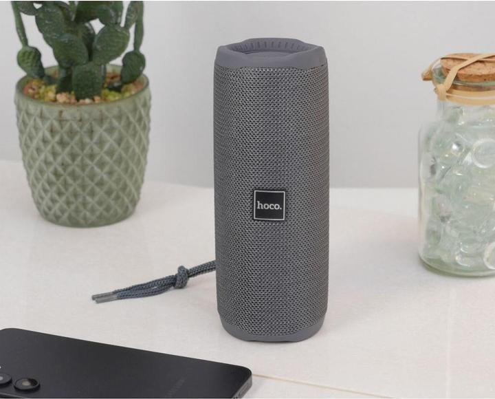 Actual product image Hoco Bluetooth speakers wireless speaker bluetooth HC16 gray (3 h)