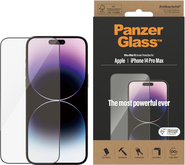 Image du produit PanzerGlass Ajustement ultra-large (1 pièce(s), Apple iPhone 14 Pro Max)