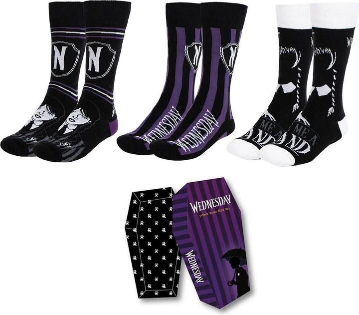 Cerda MERCREDI - Pack de 3 Paires de Chaussettes (Taille 36-43) (3er Pack, 36 - 43)