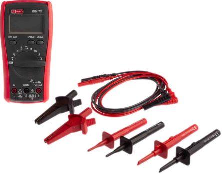Actual product image Rs Pro IDM72 Multimeter with Free Test Lead Set (CAT III, CAT IV)