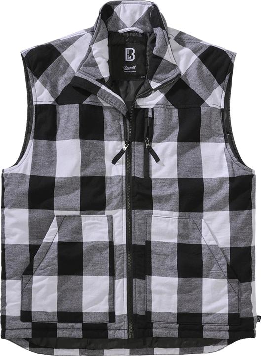 Produktbild Brandit Lumber Weste Grösse XXL Farbe Weiss/Schwarz (XXL)