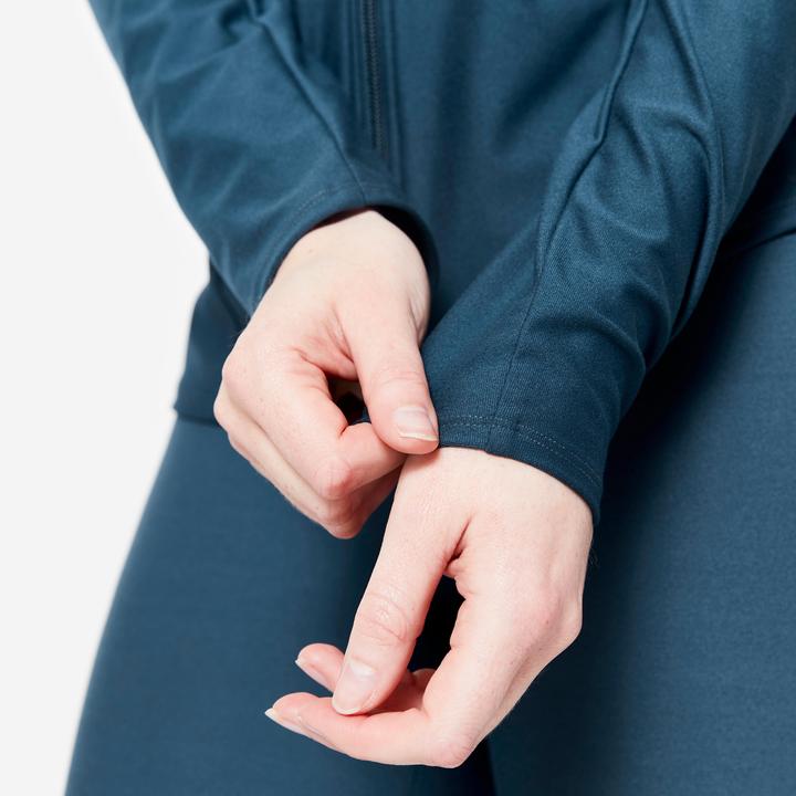 Produktbild Domyos Trainingsjacke mit Reissverschluss Damen - blau (XL)