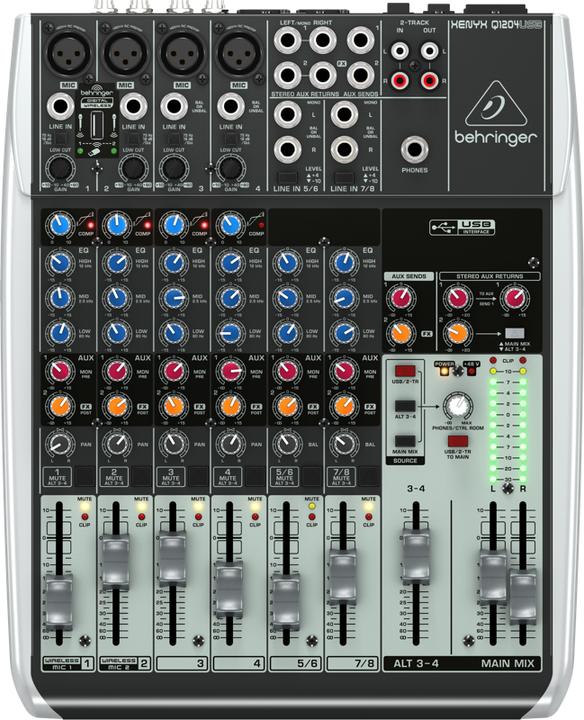 Behringer Xenyx Q1204usb (Studio et mixeur live)