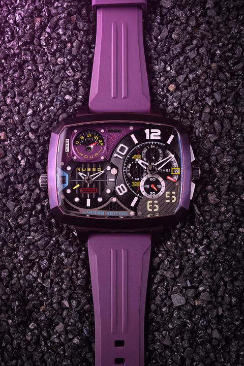 Immagine prodotto Nubeo NB-6084-06 Orologio da uomo Odyssey Triple Time-Zone Limited 58mm 5ATM (Cronografo)