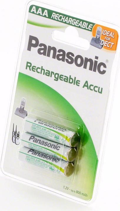 Produktbild Panasonic Rechargeable DECT (3 Stk., AAA, 750 mAh)