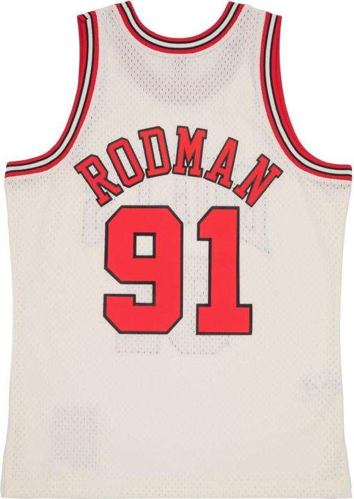 Produktbild Mitchell & Ness NBA Chicago Bulls Dennis Rodman Off White Team Color Swingman Trikot Herren (L)
