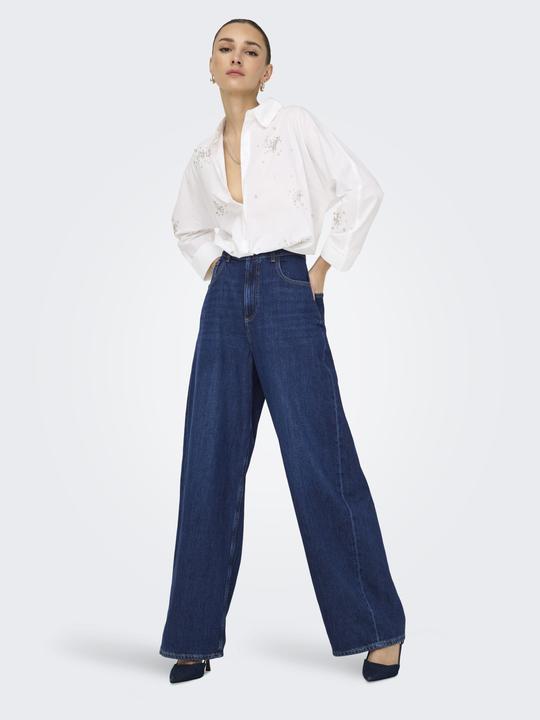 Actual product image Only ONLPAULINA Hohe Taille Baggy Fit Jeans Jeans mit weitem Bein (W26/L32)
