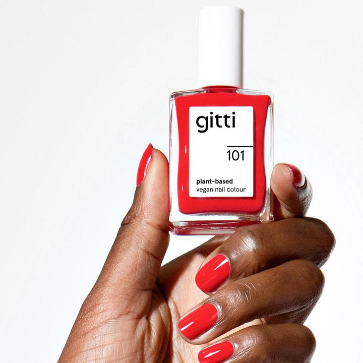 Image du produit Gitti no. 101 Nail Polish Fiery Red (Rouge flamboyant, Vernis couleur)