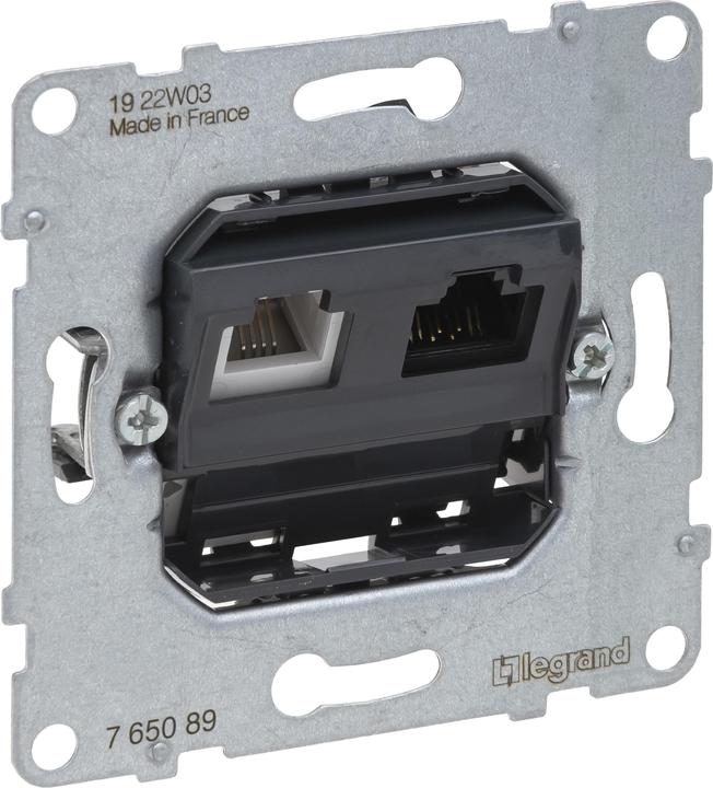 Produktbild Legrand SEANO Datendose RJ11+RJ45 KAT. 6 UTP, Einsatz