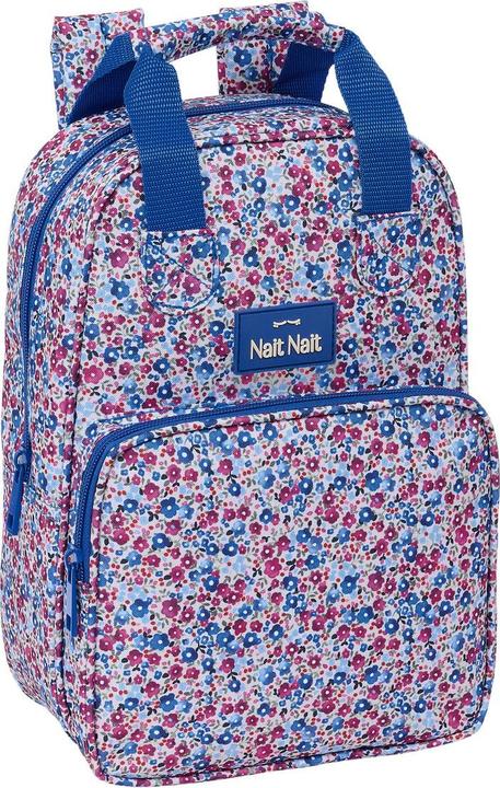 Produktbild Nait Nait Schulrucksack Flores coimbra azul Blau 20 x 28 x 8 cm