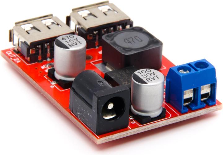 Image du produit Purecrea 5V 3A LM2596 Dual DC-DC Step-Down avec USB