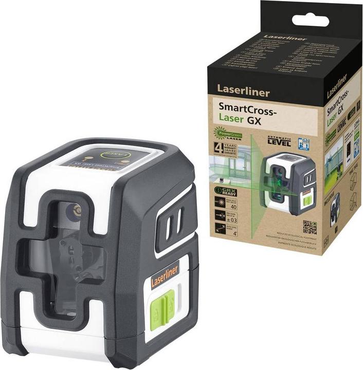 Actual product image Laserliner SmartCross-Laser GX Cross line laser Range (max.): 40 m