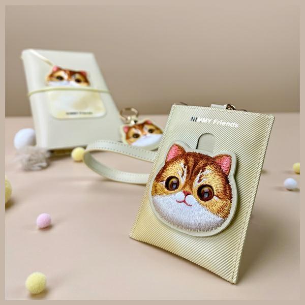 Produktbild Nimmy card wallet khaki Big Eyed Pet 2.0 Cat