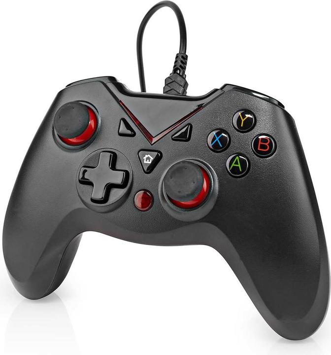 Produktbild Nedis Gamepad | USB Type-A | Stromversorgung über USB | PC | Anzahl Knöpfe: 12 | Kabellänge: 1.60 m (PC)