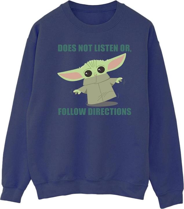 Image du produit Star Wars - Sweat THE MANDALORIAN GROGU DOES NOT LISTEN - Homme (L)