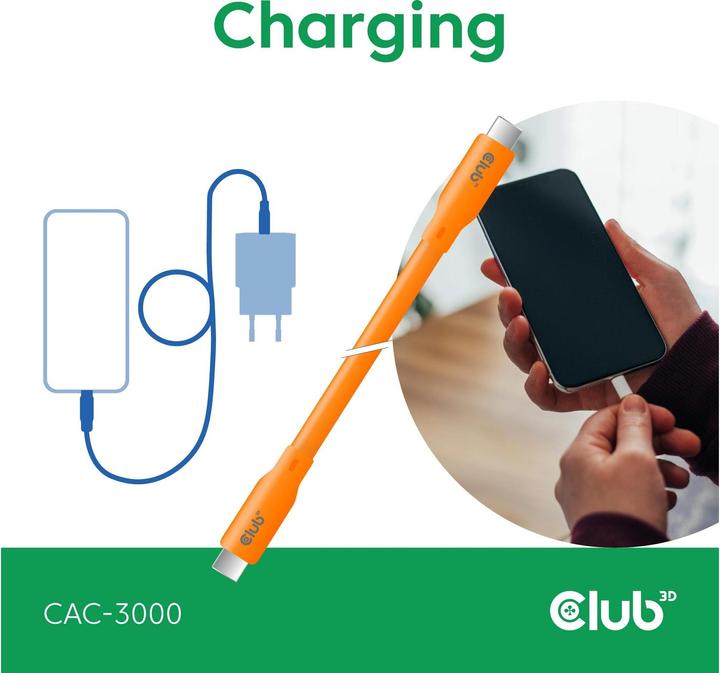 Produktbild Club 3D USB C — USB C (2 m, USB 4.0)