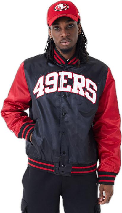 New Era Varsity Satin Bomber Jacke San Francisco 49ers - S (S)