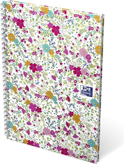 Image du produit Oxford FORME FLORAL - Livre à spirales (B5, Quadrillé, Couverture rigide)
