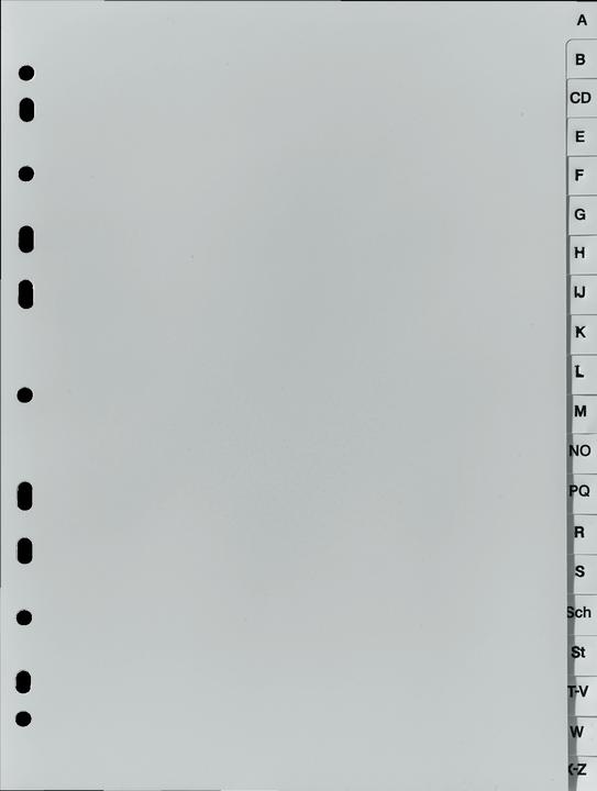 Herlitz Alphabetischer Registerindex