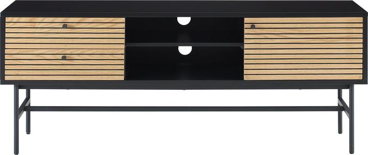 Produktbild SalesFever Lowboard Echtholzfurnierx60 schwarz (150 x 40 x 60 cm)