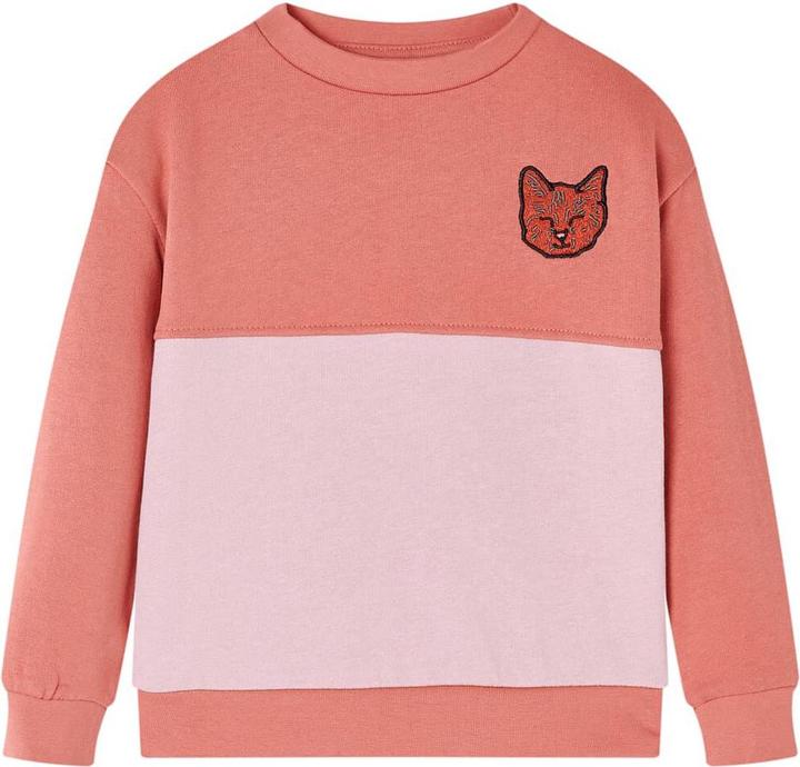 Produktbild VidaXL Kinder-Sweatshirt mit Farbblock Rosa 116,Material: 80 (116)