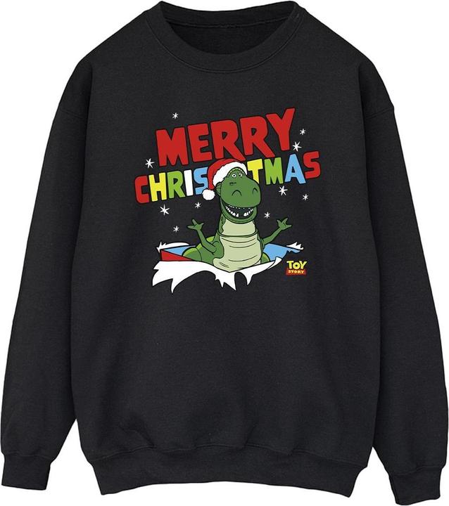 Actual product image Disney Mens Toy Story Rex Christmas Burst Sweatshirt (XXL)