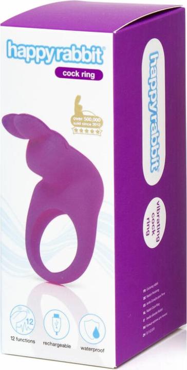 Produktbild Happy Rabbit Rechargeable Vibrating Rabbit Cock Ring Purple (3 cm)