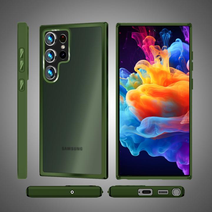 Produktbild Nalia Semi-Transparente Hybrid Hülle mit Schutzrahmen (Samsung Galaxy S24 Ultra)