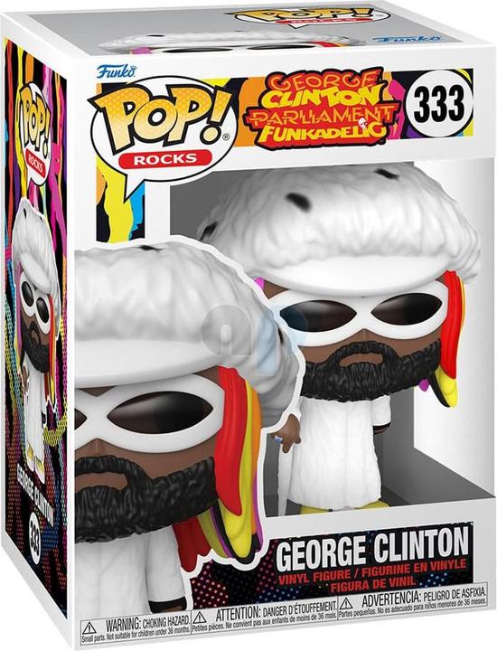 Actual product image Funko George Clinton POP! Rocks Vinyl Figurine 9 cm