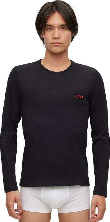 Image du produit HUGO Hommes Ls-Shirt Rn Triplet Longsleeve, Black1, L EU (L)