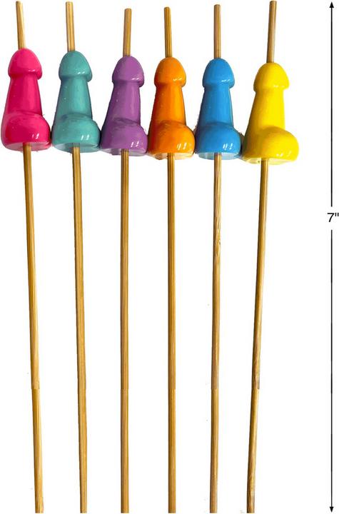 Productafbeelding Little Genie Productions Super Fun Penis - Hor D'Oeuvre's Picks - Set of 6