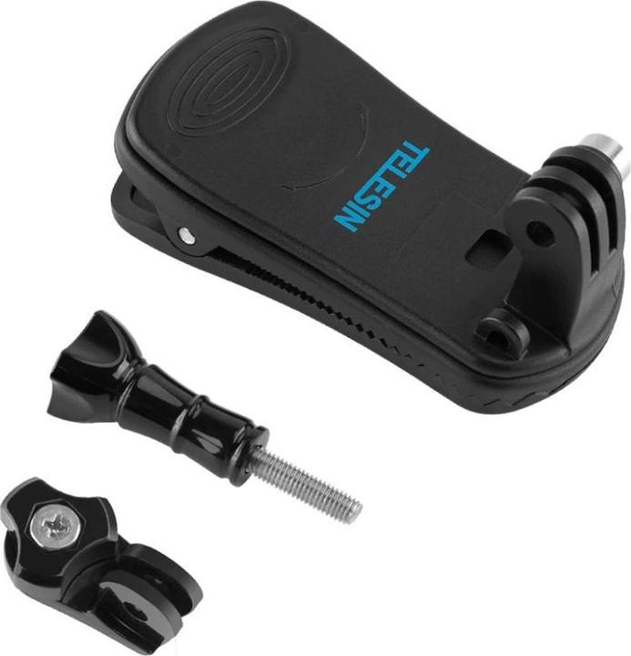 Telesin Supporto a clip per zaino per fotocamere sportive (GP-JFM-003) (GoPro Hero 8, Azione DJI Osmo)