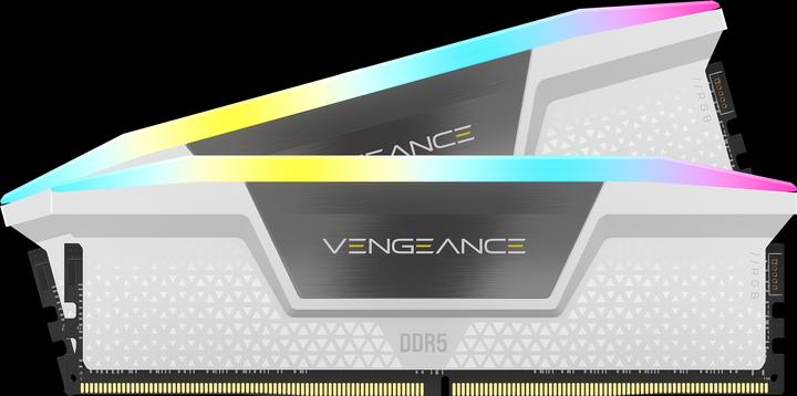 Produktbild Corsair RAM D5 6400 32GB C36 Vengeance RGB K2 W (2 x 16GB, 6400 MHz, DDR5-RAM, DIMM)