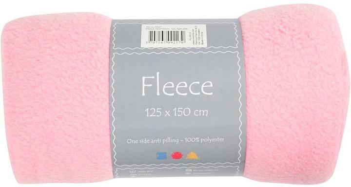 Immagine prodotto Creativ Company Fleece 150 cm x 125 cm, Rosa, Breite