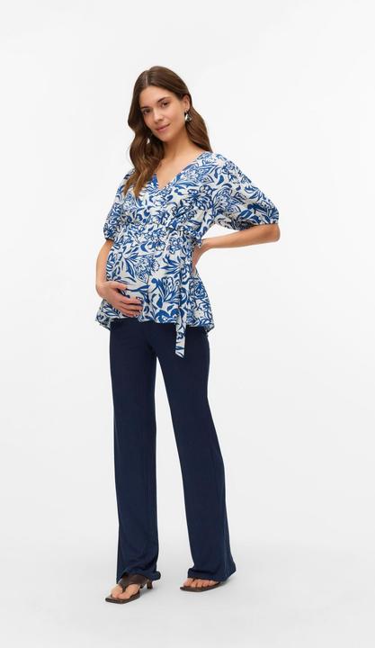 Image du produit Mamalicious Normal geschnitten V-Ausschnitt Top Bluse (L)