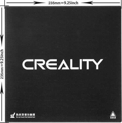 Creality Lastra di vetro al carbonio 235 x 235 mm (Letto di stampa)