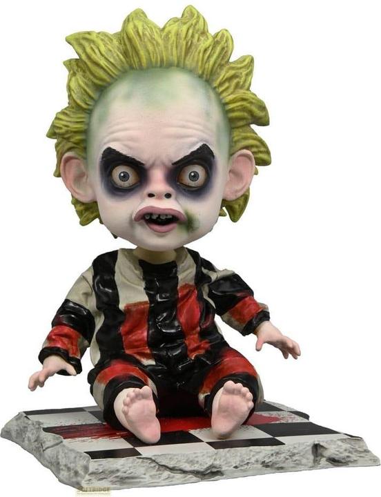 Productafbeelding Neca Beetlejuice Beetlejuice Hoofd Klopper bobblehead figuur Baby Beetlejuice 16 cm